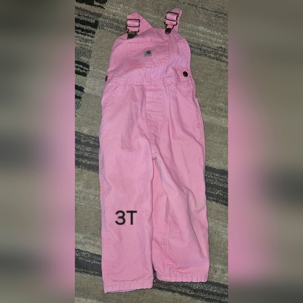 Carhartt Pink Kids Overalls